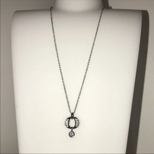 Sterling White Zircon Necklace by Fossil